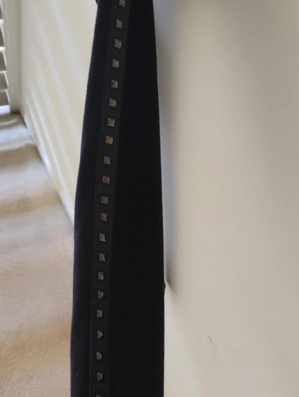 Romeo & Juliet Couture Black Leggings with Pyramid Studs Embellishments - Picture 3 of 5